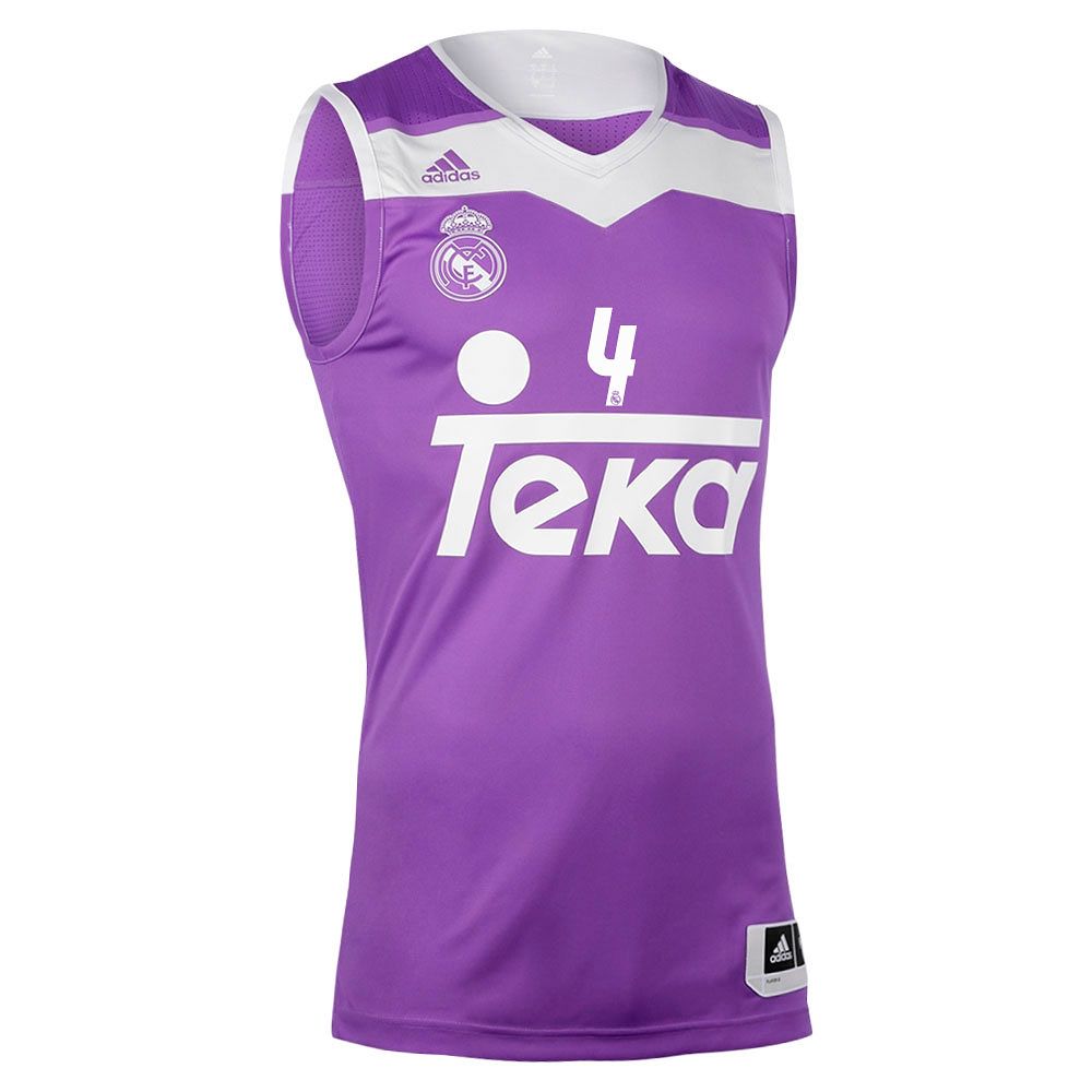 Camiseta 2ª Real Madrid 2016/2017 Draper Baloncesto Morado - Fútbol Factory