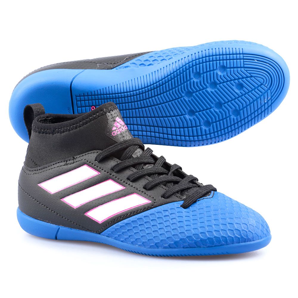 Zapatillas de Futbol Sala ACE 17.3 Primemesh IN Junior Negro Azul