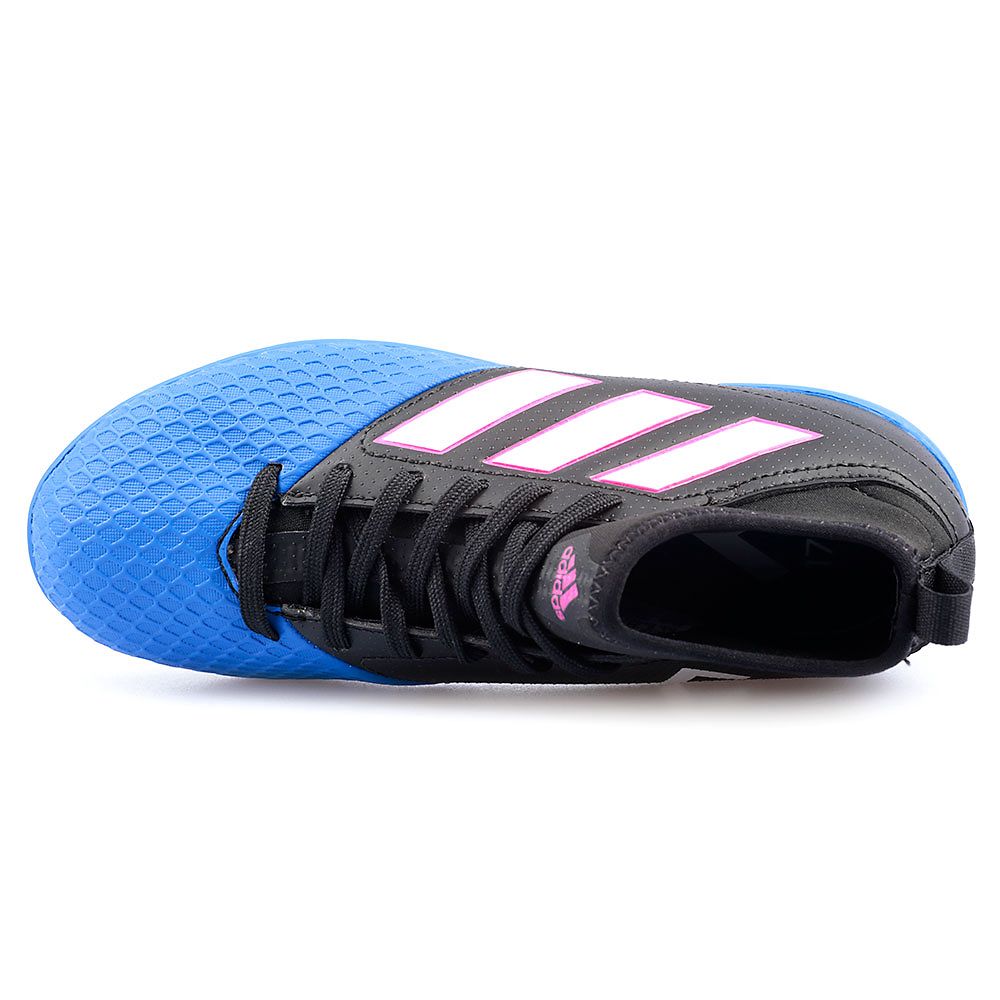 Zapatillas de Fútbol Sala ACE 17.3 Primemesh IN Junior Negro Azul - Fútbol Factory