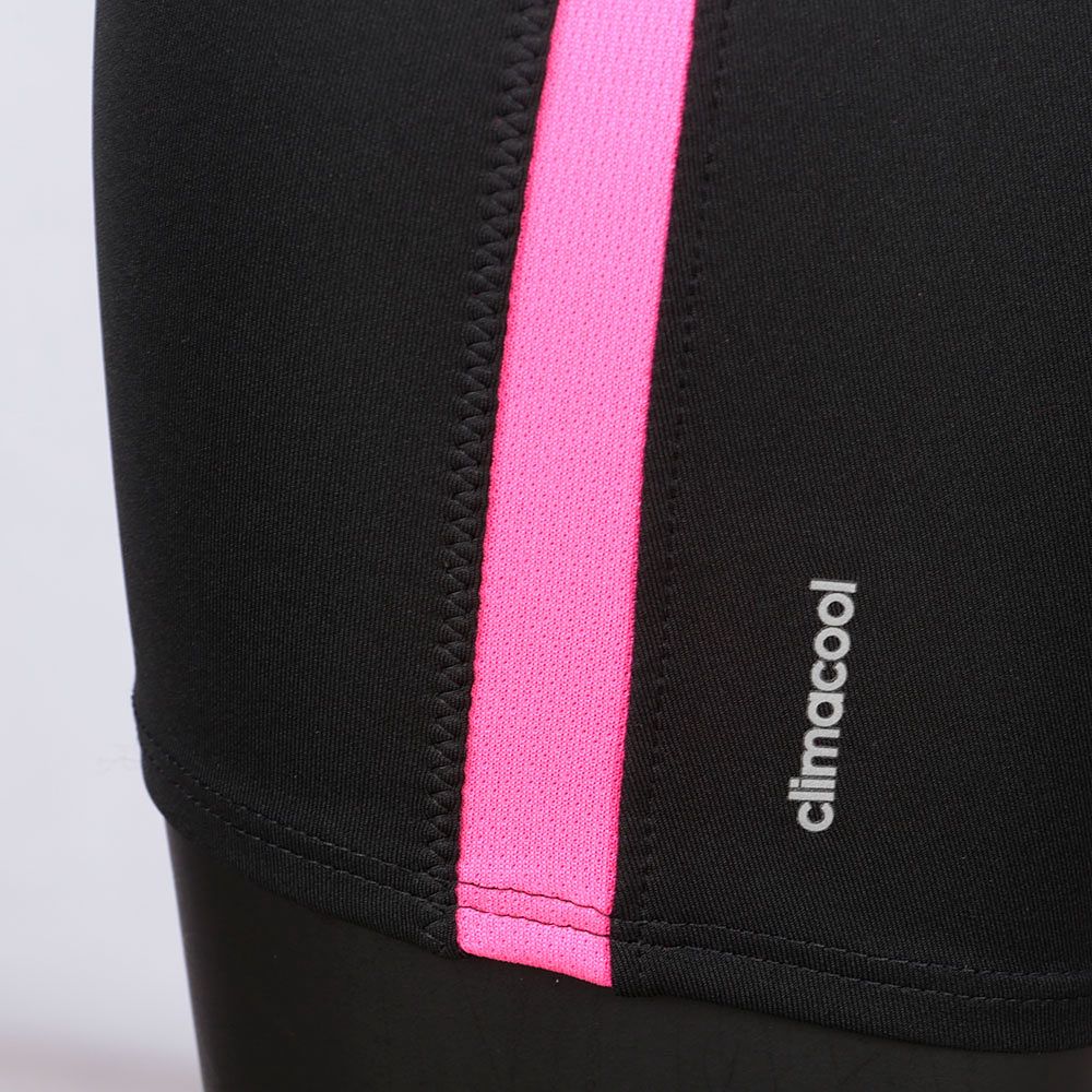Mallas 3/4 de Running Response Mujer Negro Rosa - Fútbol Factory