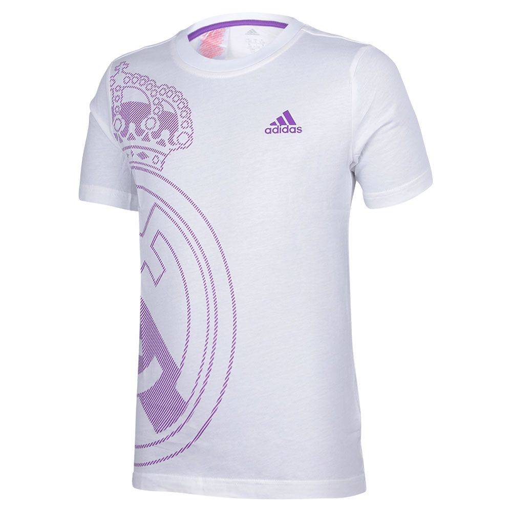 Camiseta de Paseo Real Madrid 2016/2017 Escudo Junior Blanco - Fútbol Factory