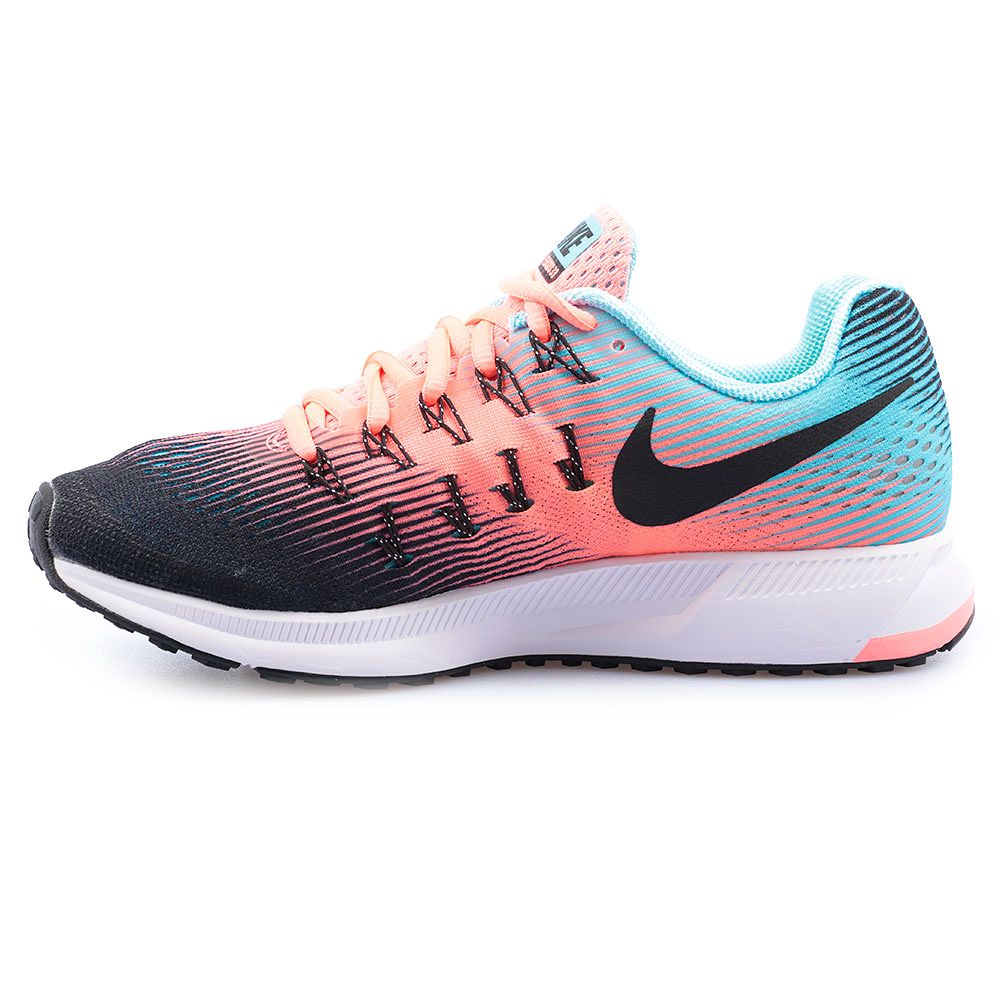 Zapatillas de Running Air Zoom Pegasus 33 Mujer Negro Naranja - Fútbol Factory