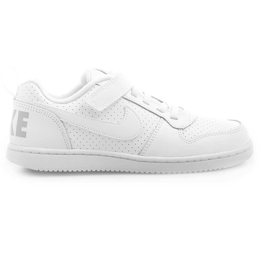 Zapatillas Court Borough Velcro Junior Blanco - Fútbol Factory
