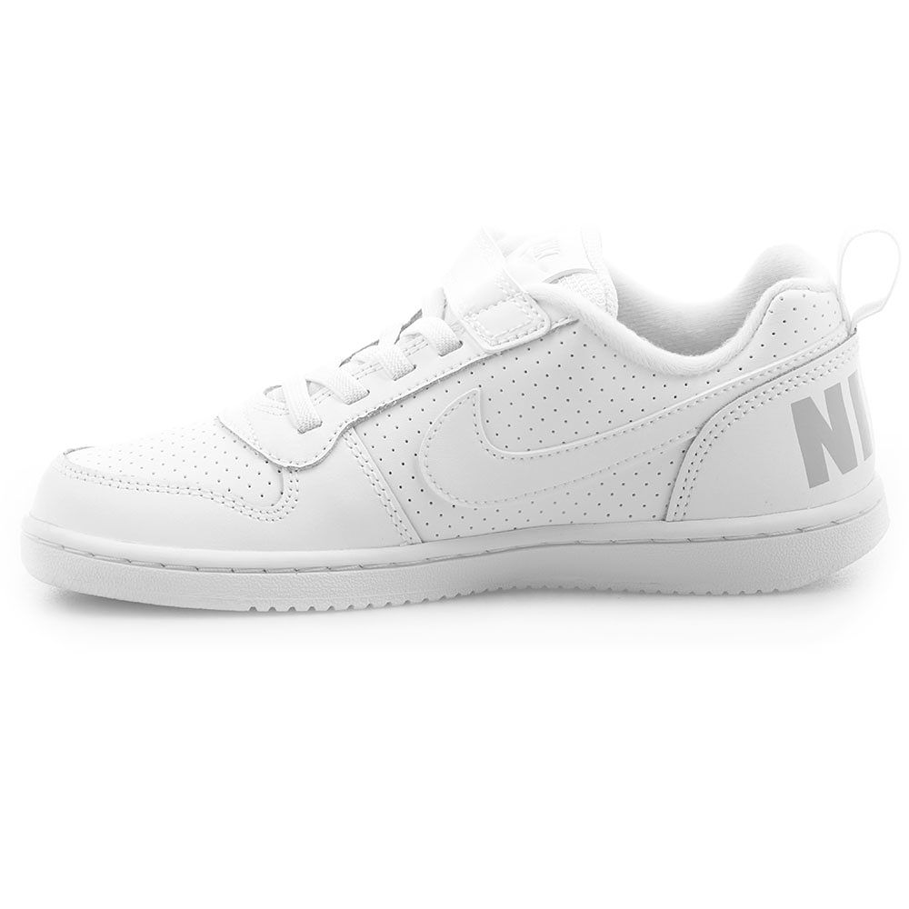 Zapatillas Court Borough Velcro Junior Blanco - Fútbol Factory