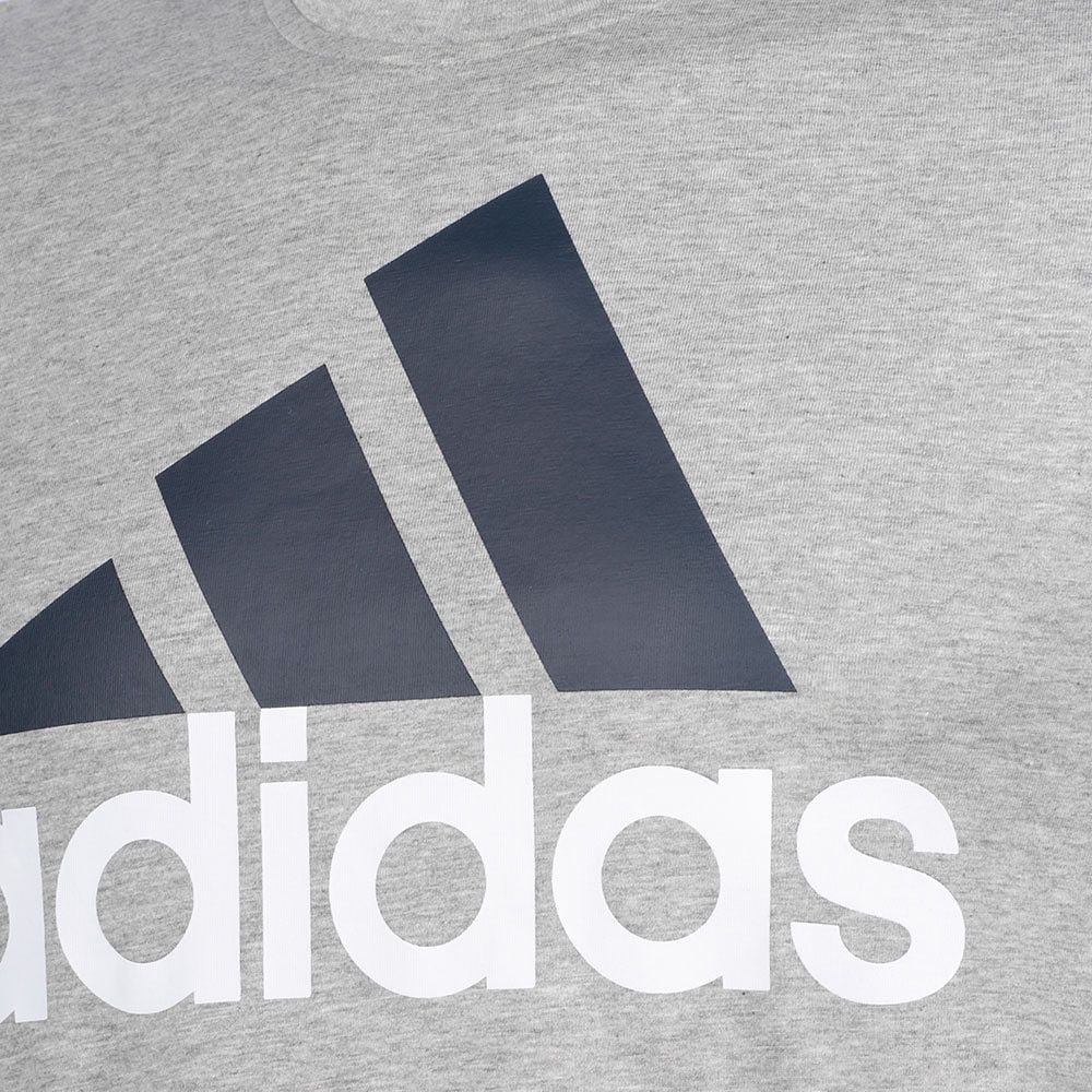 Camiseta de Training Sport Essentials Logo Gris Blanco - Fútbol Factory