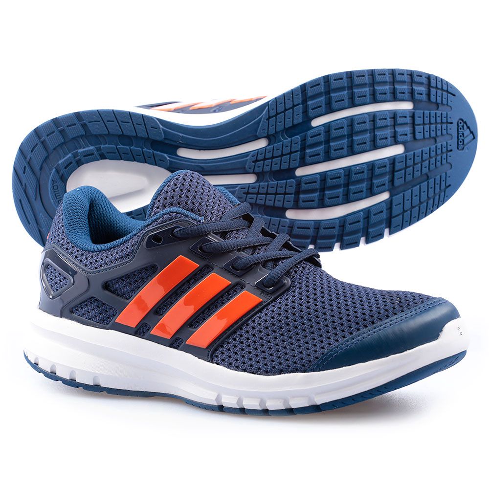 Zapatillas de Running Energy Cloud Junior Marino Naranja - Fútbol Factory