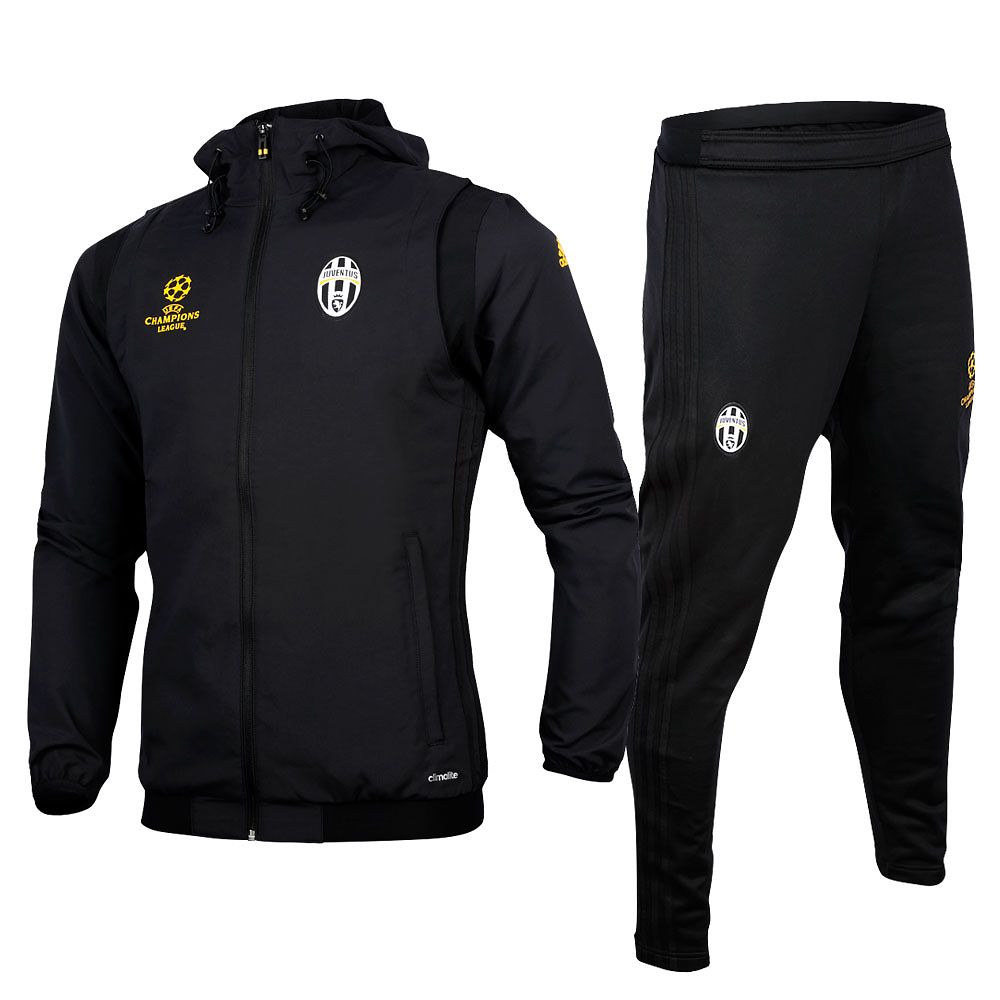 Chándal Pre-Match Juventus 2016/2017 UCL Negro - Fútbol Factory