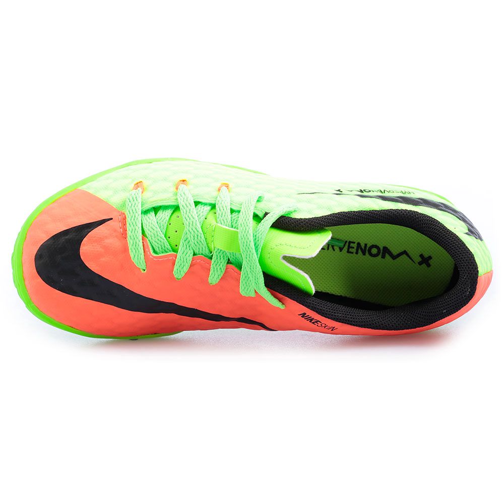 Zapatillas de Fútbol Sala HypervenomX Phelon III IC Infantil Verde - Fútbol Factory