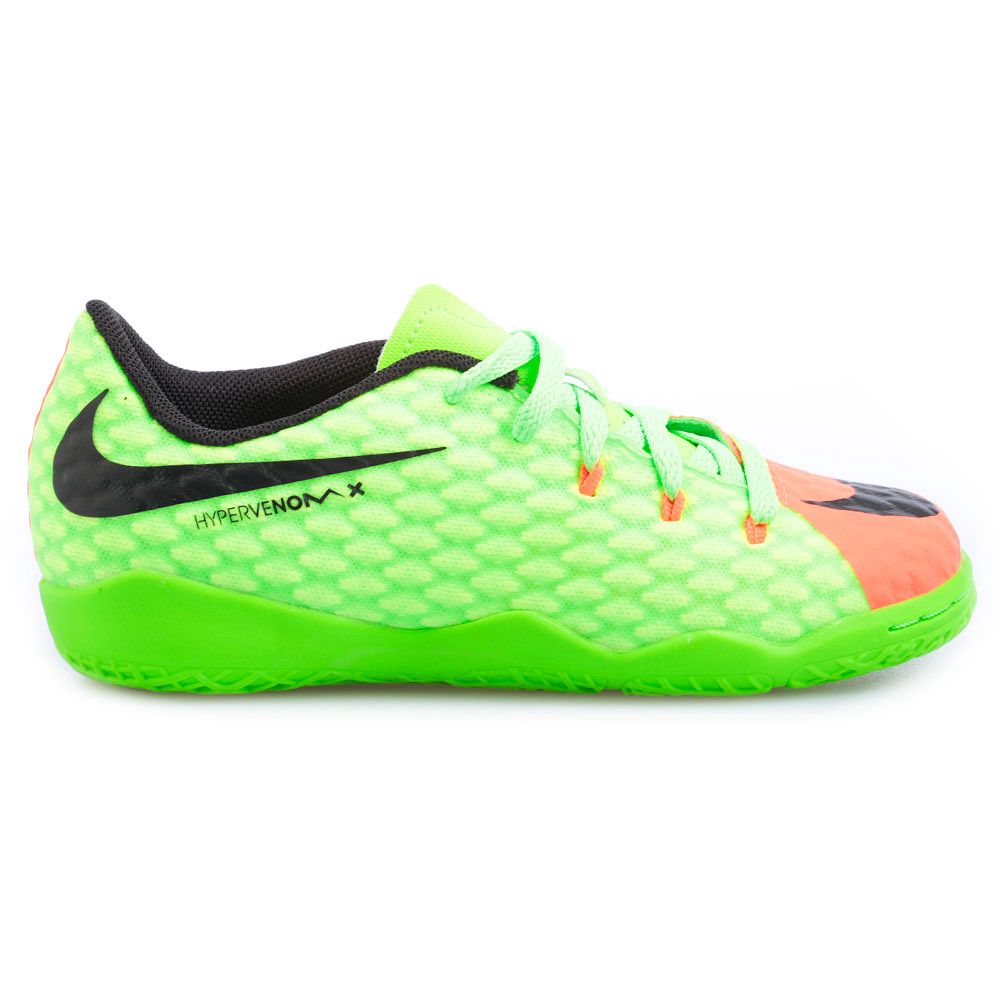 Zapatillas de Fútbol Sala HypervenomX Phelon III IC Infantil Verde - Fútbol Factory