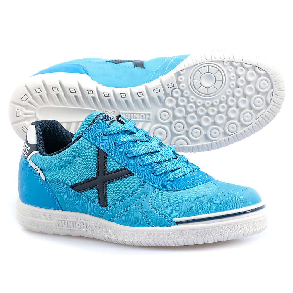 Zapatillas de Fútbol Sala G-3 Junior Azul Celeste - Fútbol Factory