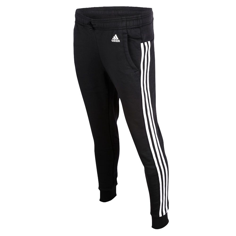 Pantalón de Paseo Essentials Tres Bandas 3/4 Mujer Negro - Fútbol Factory