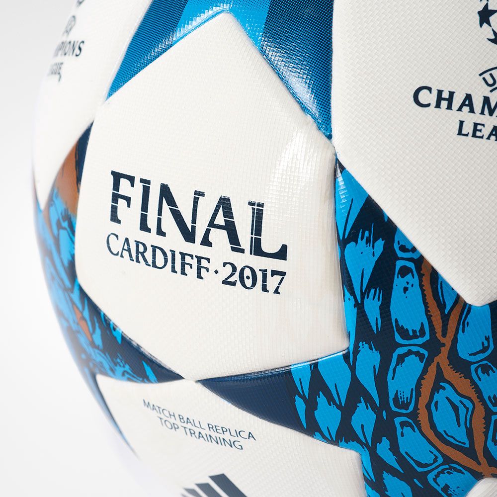 Balón de Fútbol 11 Oficial Top Finale 17 Cardiff 2016/2017 UCL Blanco - Fútbol Factory