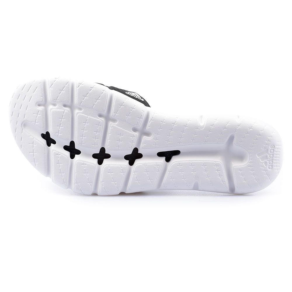 Chanclas Adipure Cloudfoam Mujer Negro Blanco - Fútbol Factory