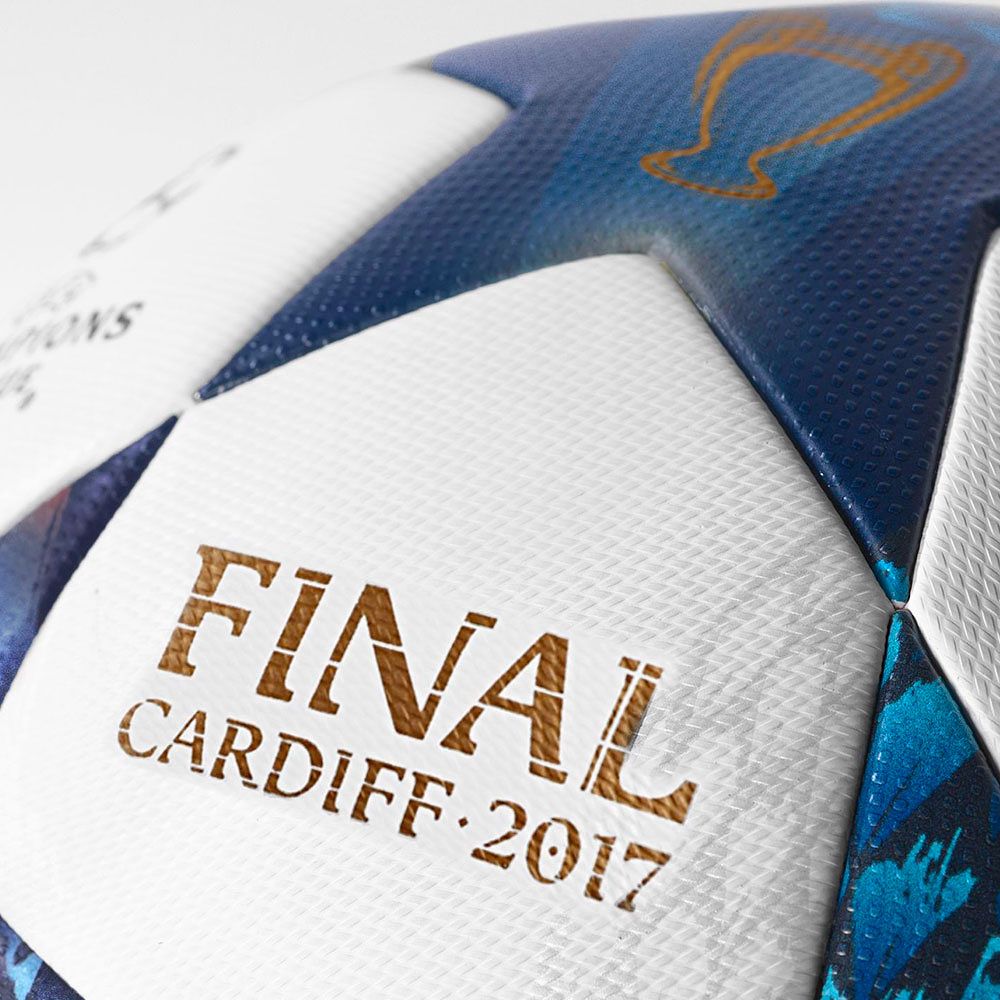 Balón de Fútbol 11 Official Match Ball Finale 17 Cardiff 2016/2017 UCL Blanco - Fútbol Factory