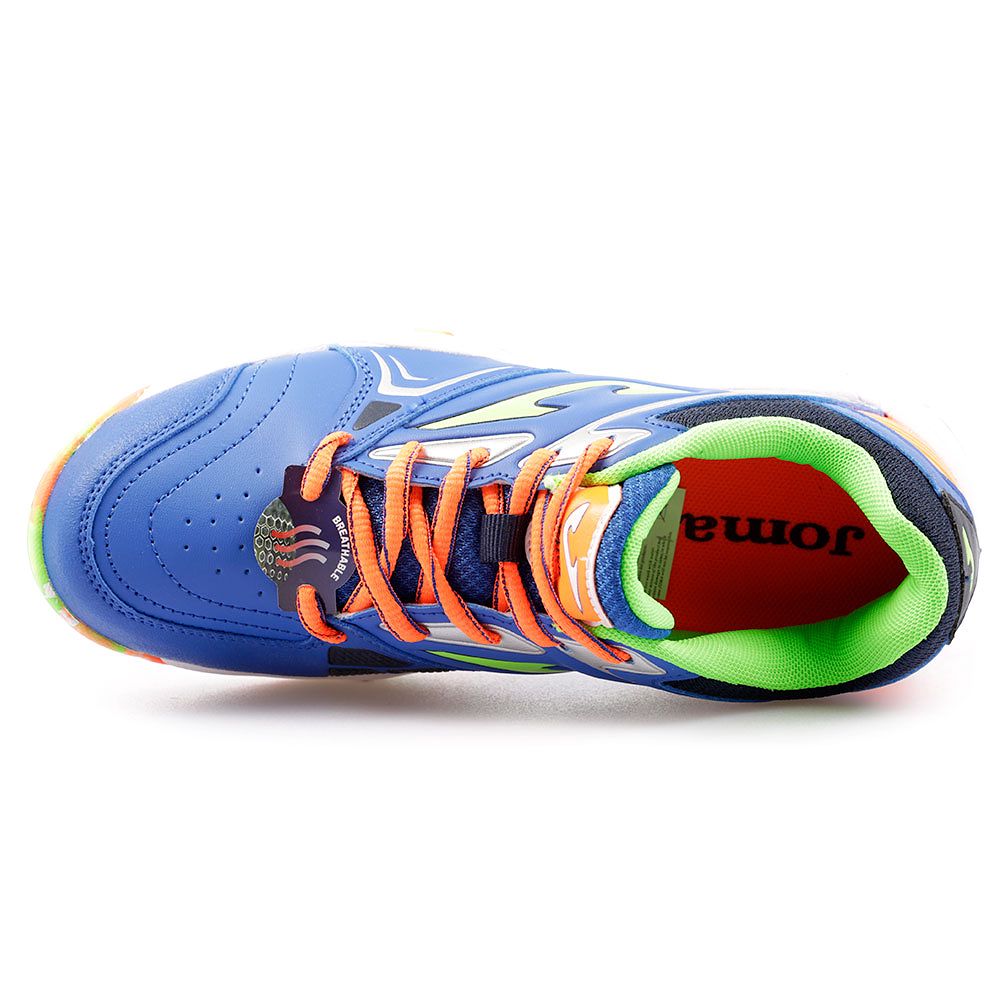 Zapatillas de Padel Match Junior Azul Naranja - Fútbol Factory