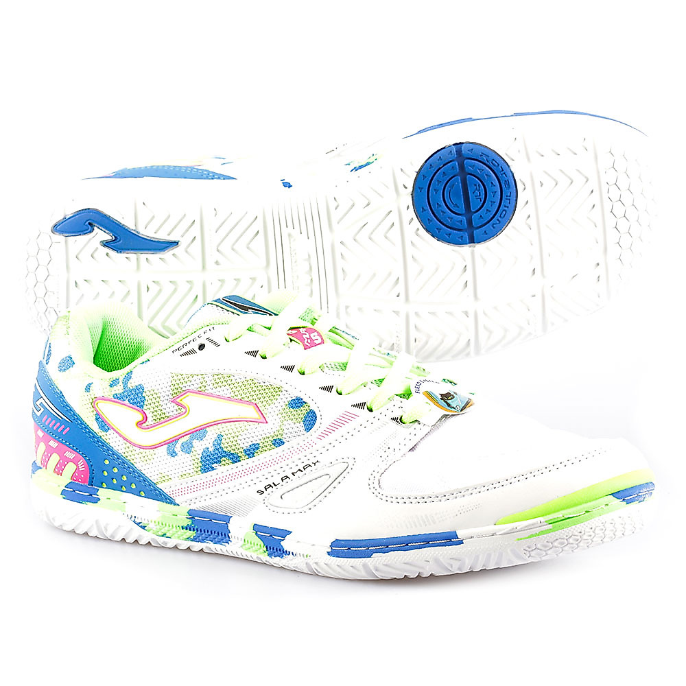 Zapatillas de Fútbol Sala Sala Max IC Blanco Verde - Fútbol Factory