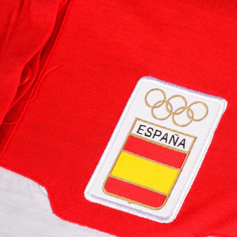 Polo de Paseo Equipo Olímpico Español Rio 2016 Mujer Blanco Rojo - Fútbol Factory