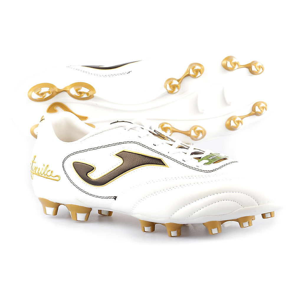 Botas de Fútbol Aguila Gol FG Blanco Dorado - Fútbol Factory