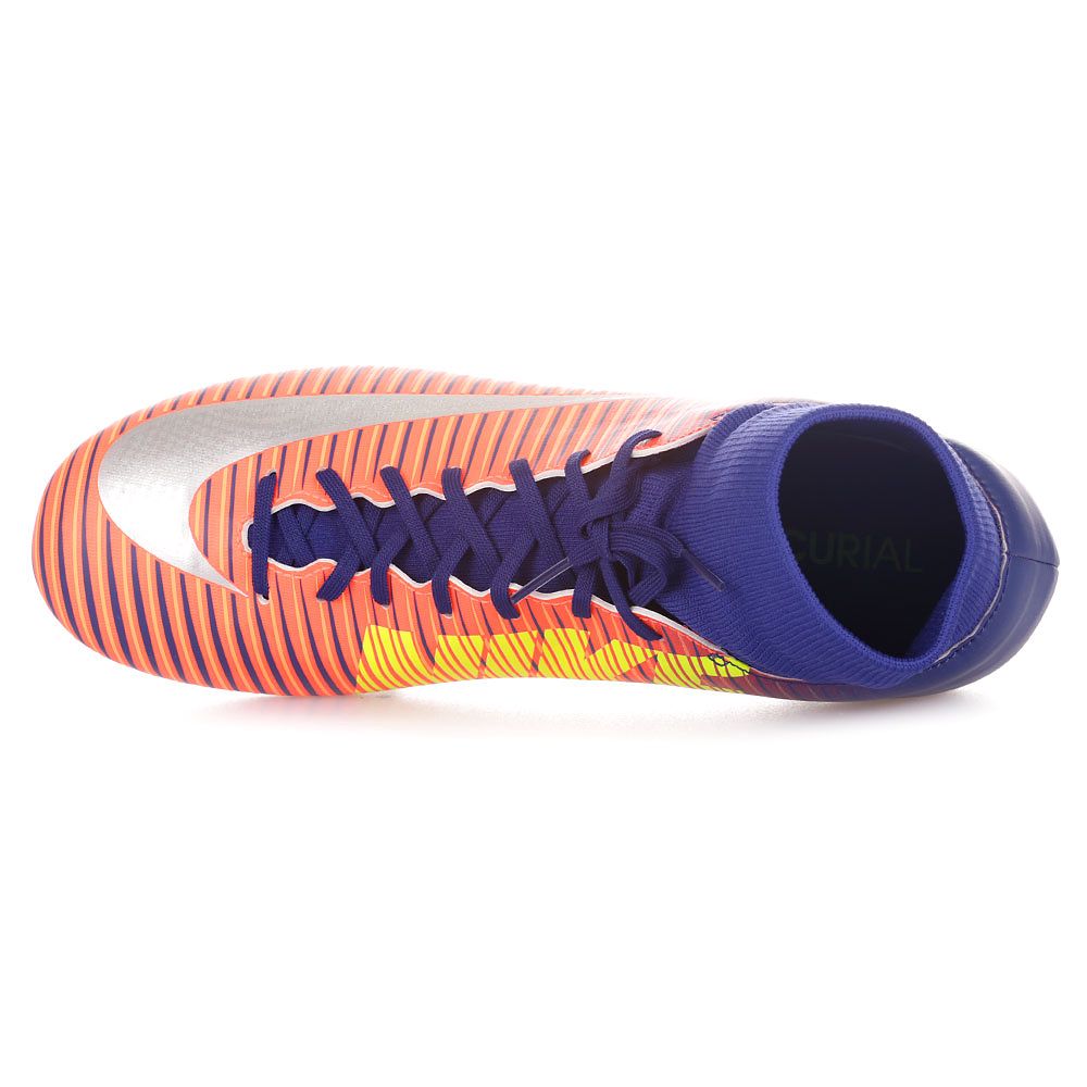 Botas de Fútbol Mercurial Victory VI DFC FG Azul Naranja - Fútbol Factory