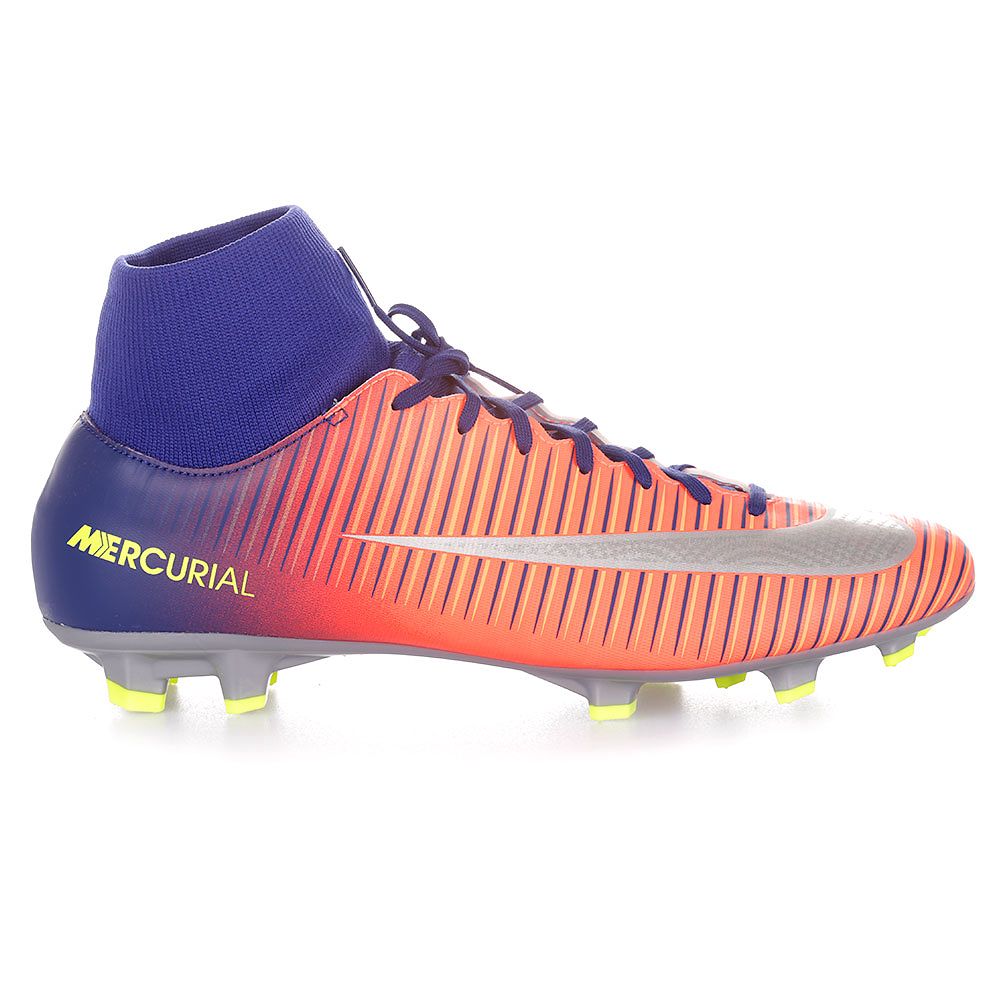 Botas de Fútbol Mercurial Victory VI DFC FG Azul Naranja - Fútbol Factory
