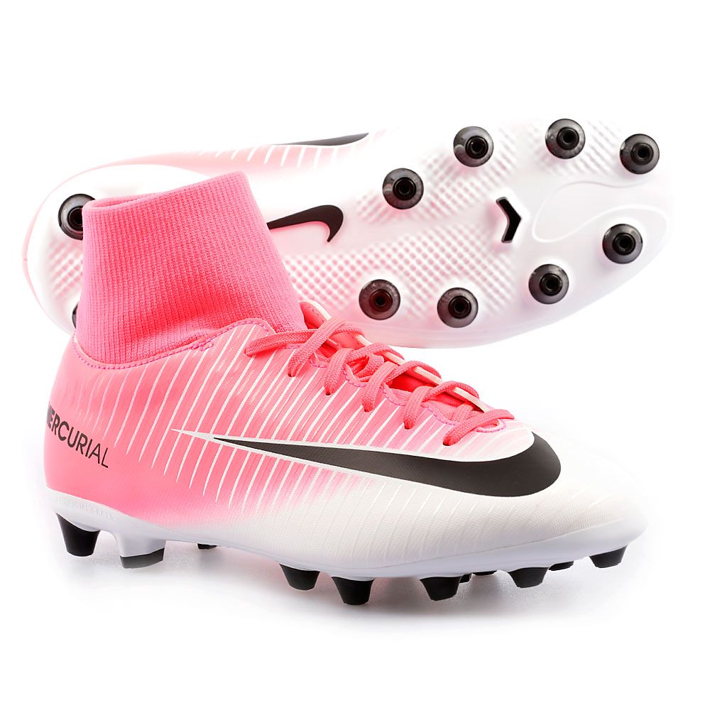 Botas de Fútbol Mercurial Victory VI DFC AG-Pro Junior Rosa - Fútbol Factory