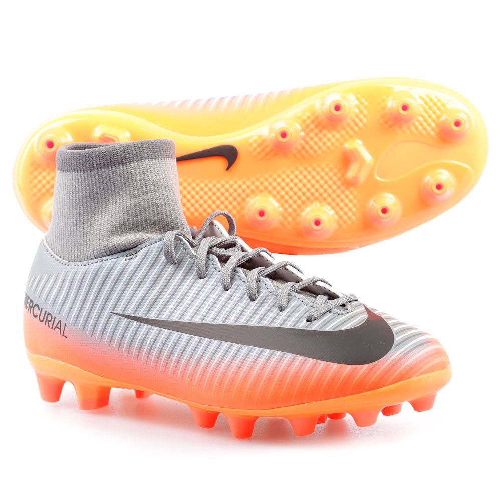 Botas de Fútbol Mercurial Victory VI DFC CR7 AG-Pro Junior Gris - Fútbol Factory