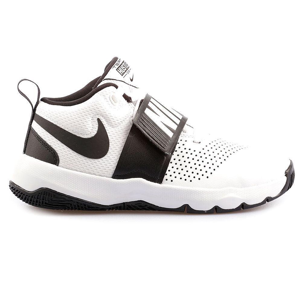 Zapatillas de Baloncesto Team Hustle D8 Junior Blanco Negro - Fútbol Factory