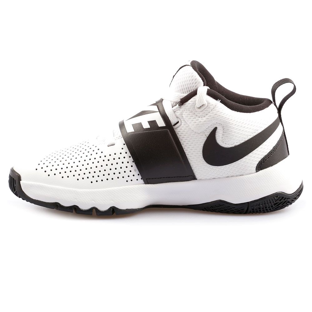 Zapatillas de Baloncesto Team Hustle D8 Junior Blanco Negro - Fútbol Factory