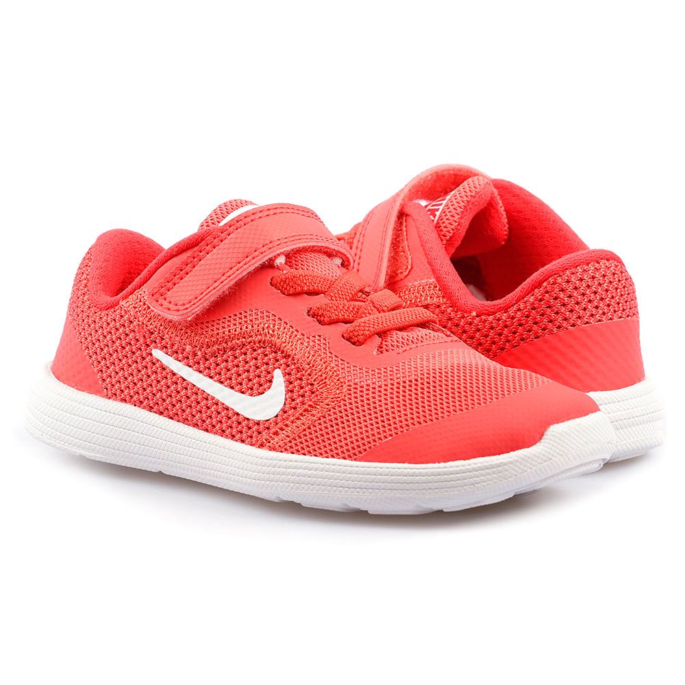 Zapatillas Revolution 3 Velcro Bebé Rojo - Fútbol Factory
