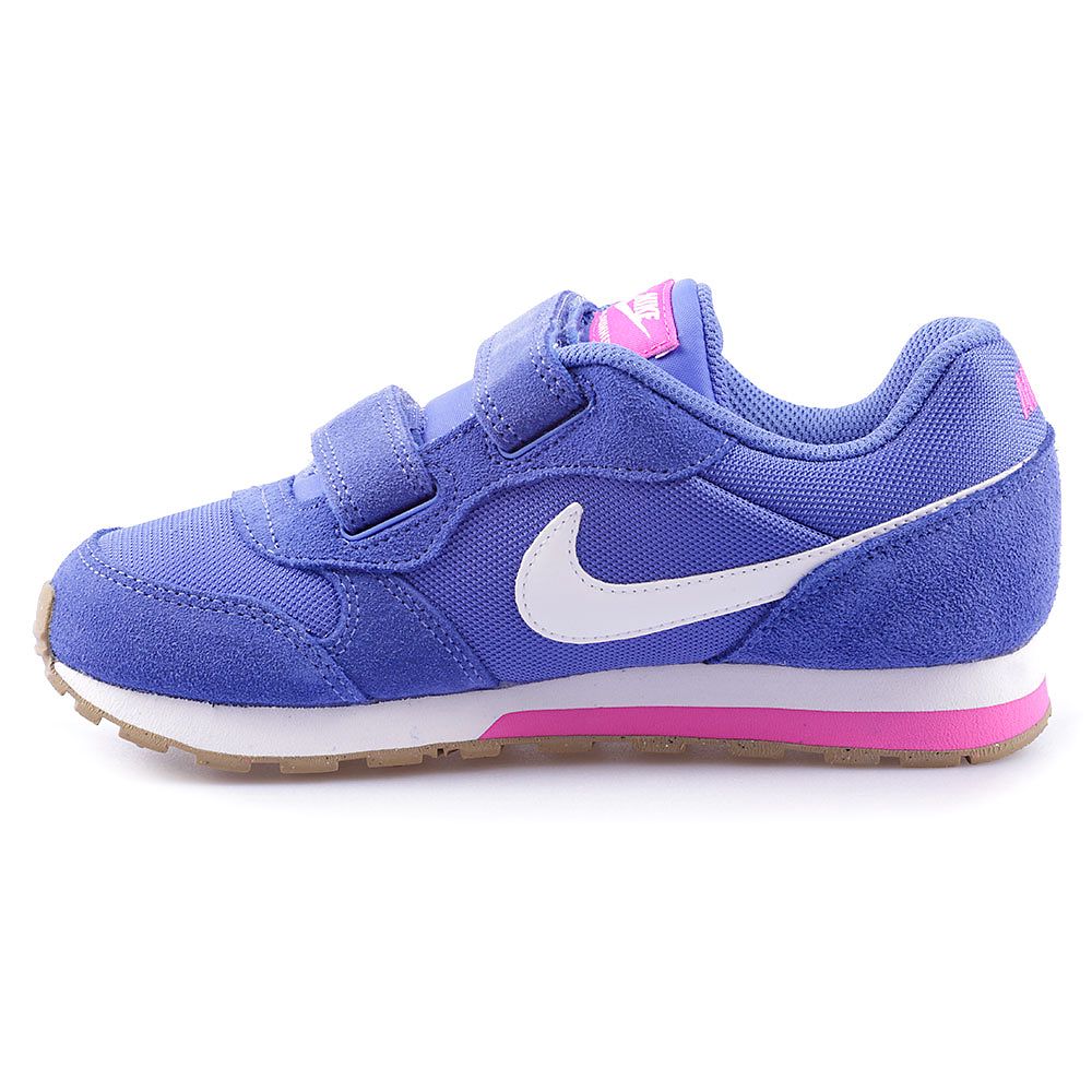 Zapatillas MD Runner 2 Velcro Junior Marino Rosa - Fútbol Factory
