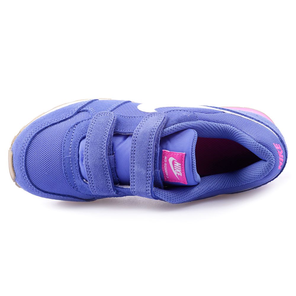 Zapatillas MD Runner 2 Velcro Junior Marino Rosa - Fútbol Factory