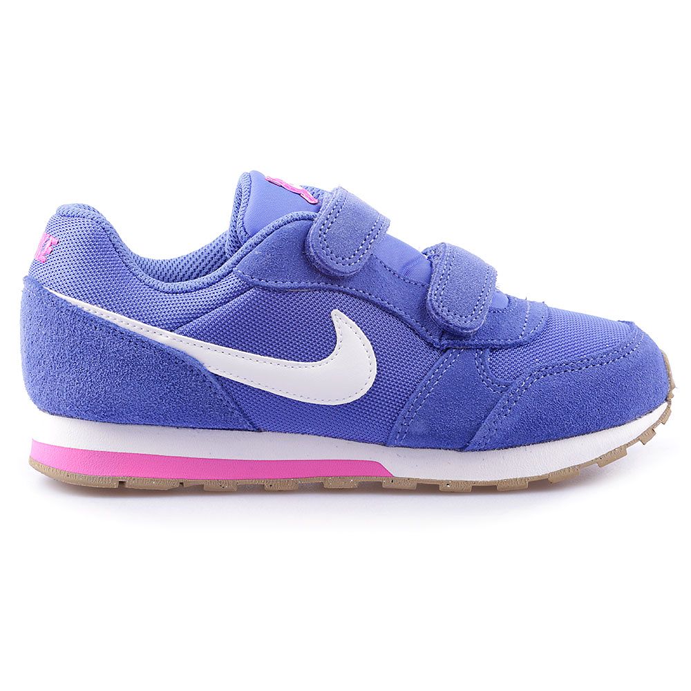 Zapatillas MD Runner 2 Velcro Junior Marino Rosa - Fútbol Factory