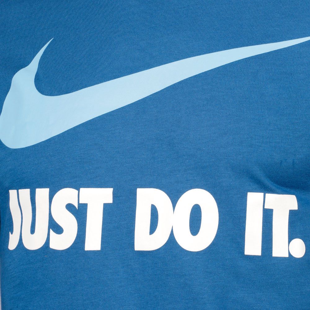 Camiseta de Paseo Just Do It Swoosh Crew Azul - Fútbol Factory