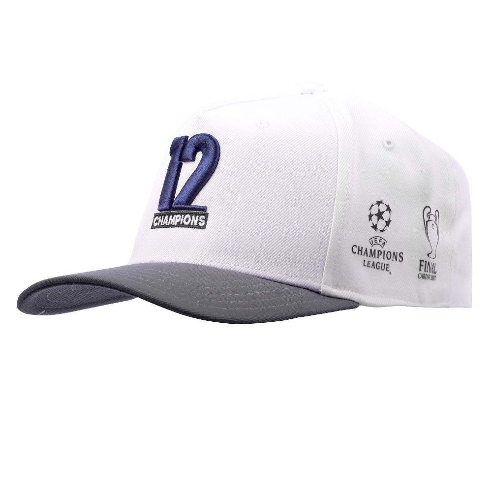 Gorra Real Madrid Campeón UCL 2016/2017 Duodécima Blanco - Fútbol Factory