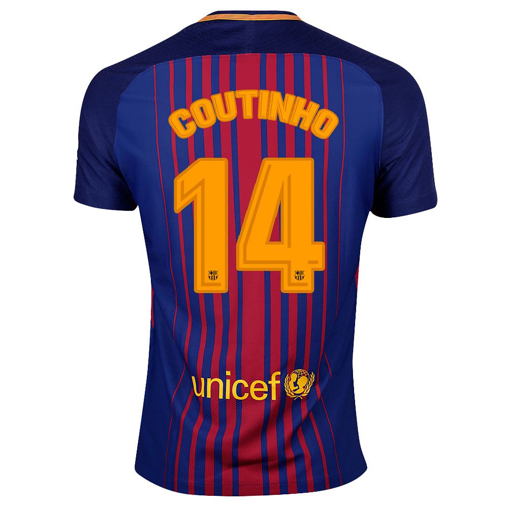 Camiseta 1ª FC Barcelona 2017/2018 Coutinho Vapor Match - Fútbol Factory