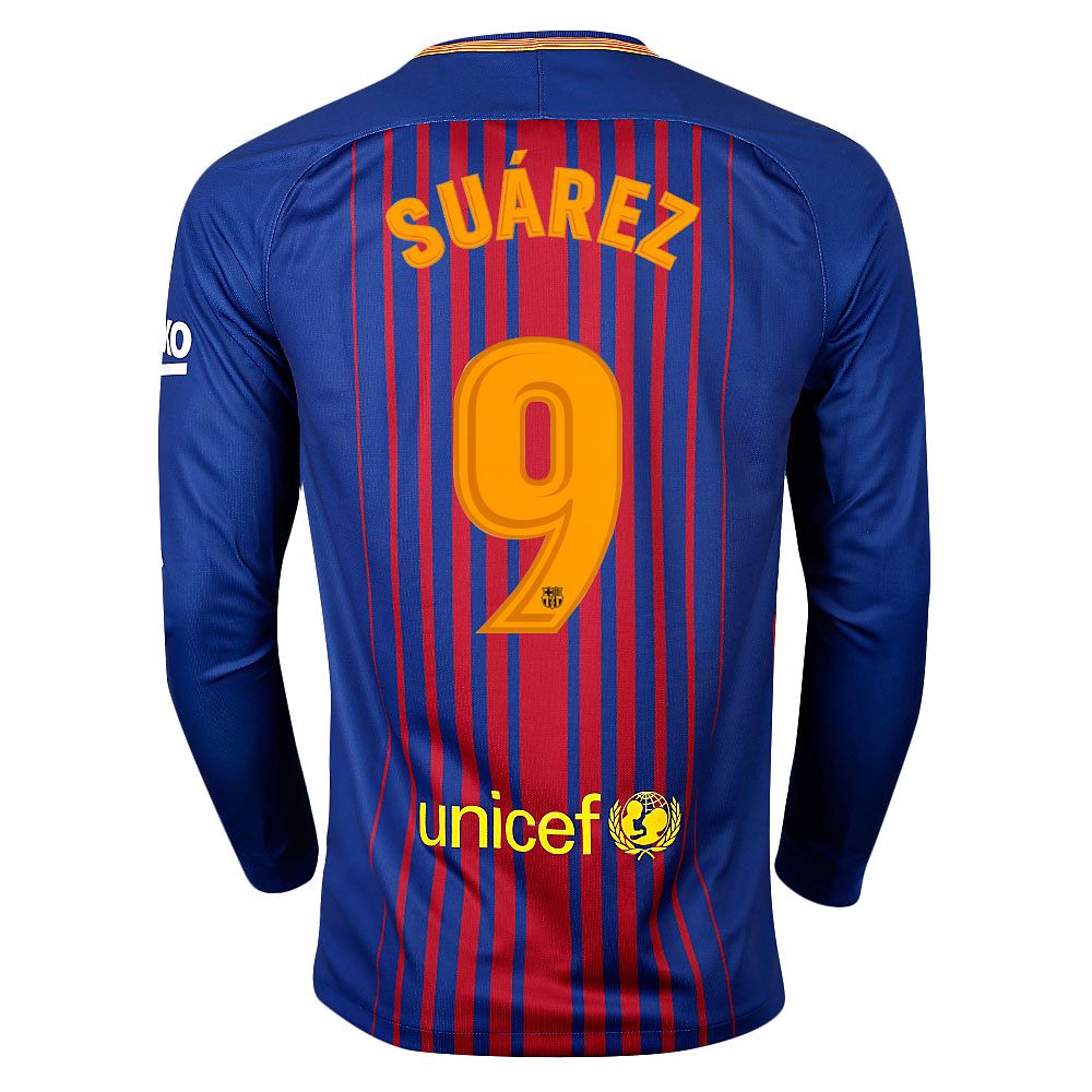 Camiseta 1ª FC Barcelona 2017/2018 Suárez Manga Larga Stadium - Fútbol Factory