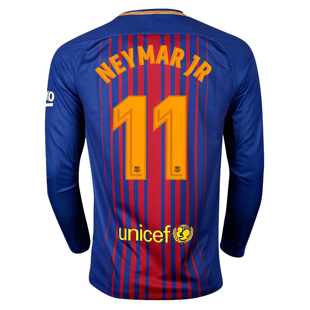 Camiseta 1ª FC Barcelona 2017/2018 Neymar JR Manga Larga Stadium - Fútbol Factory