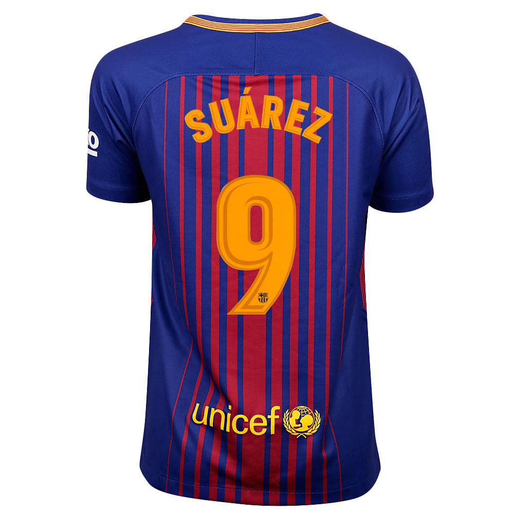 Camiseta 1ª FC Barcelona 2017/2018 Suárez Stadium Junior - Fútbol Factory