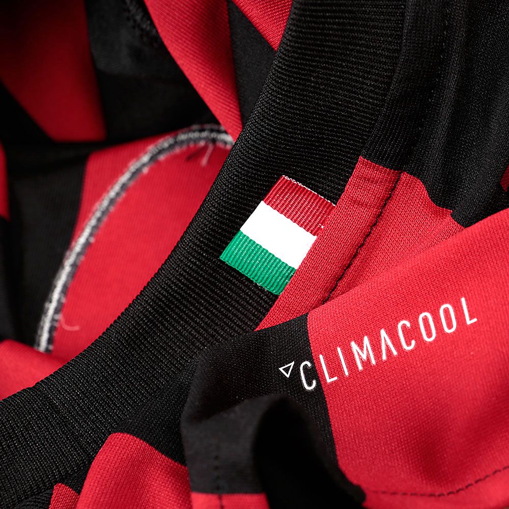 Camiseta 1ª AC Milan 2017/2018 Rojo Negro - Fútbol Factory