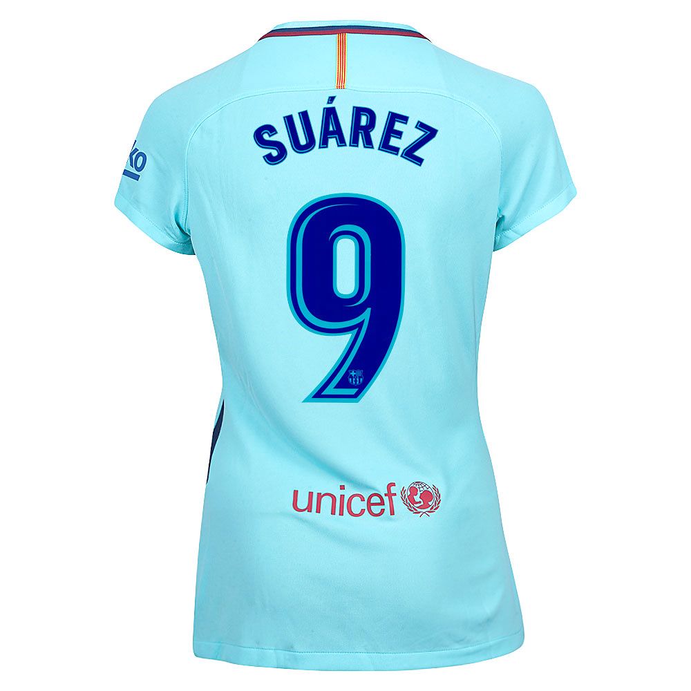 Camiseta 2ª FC Barcelona 2017/2018 Luis Suárez Stadium Mujer Azul - Fútbol Factory
