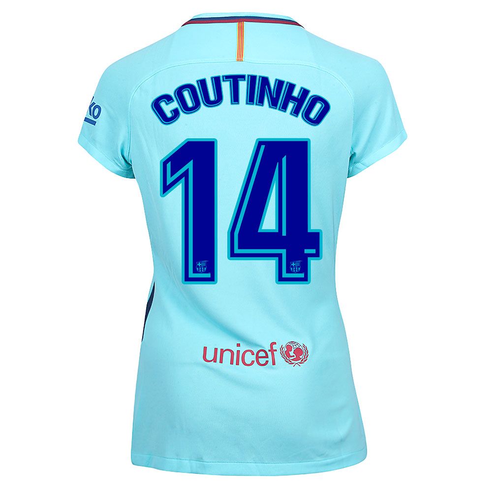 Camiseta 2ª FC Barcelona 2017/2018 Coutinho Stadium Mujer Azul - Fútbol Factory