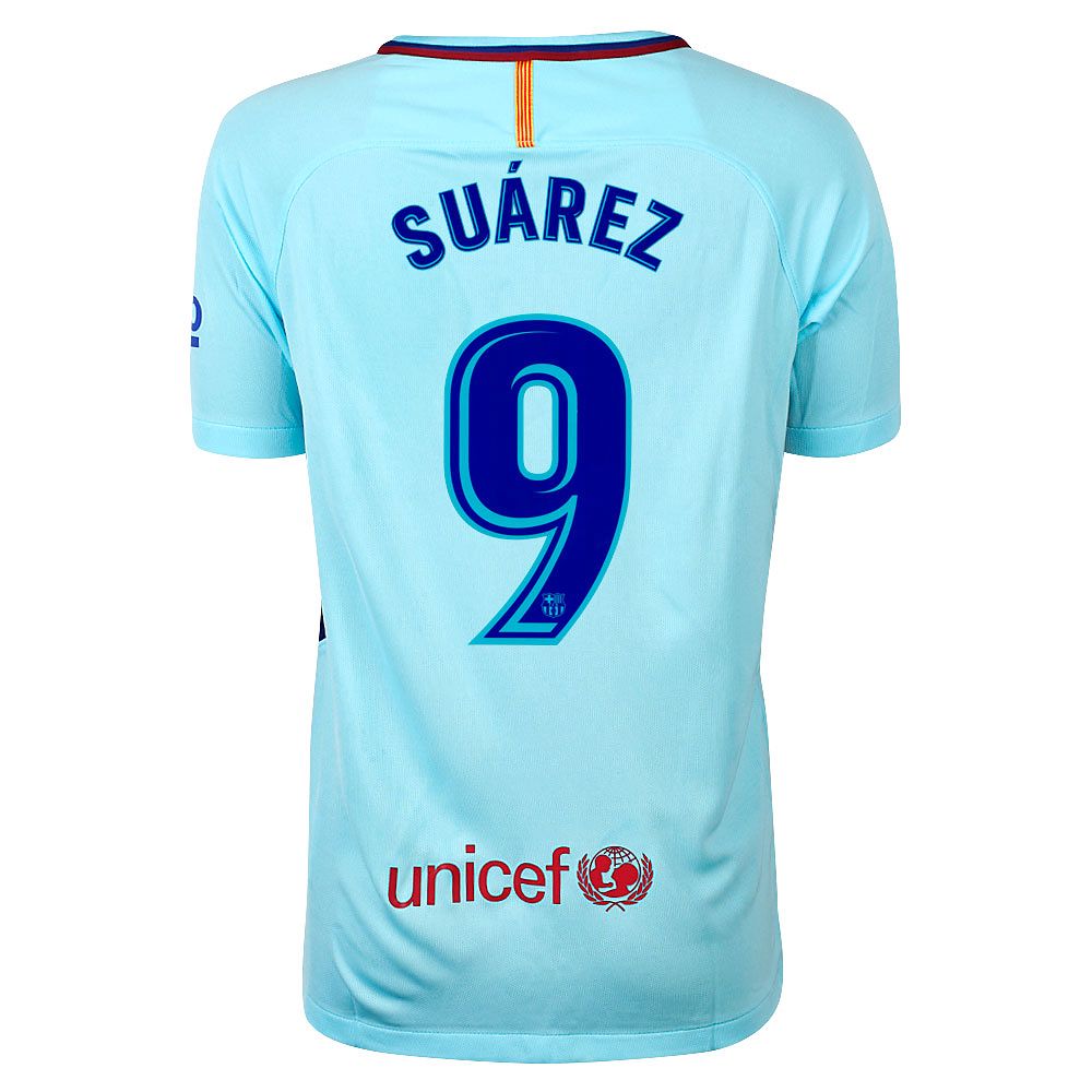 Camiseta 2ª FC Barcelona 2017/2018 Luis Suárez Stadium Junior Azul - Fútbol Factory