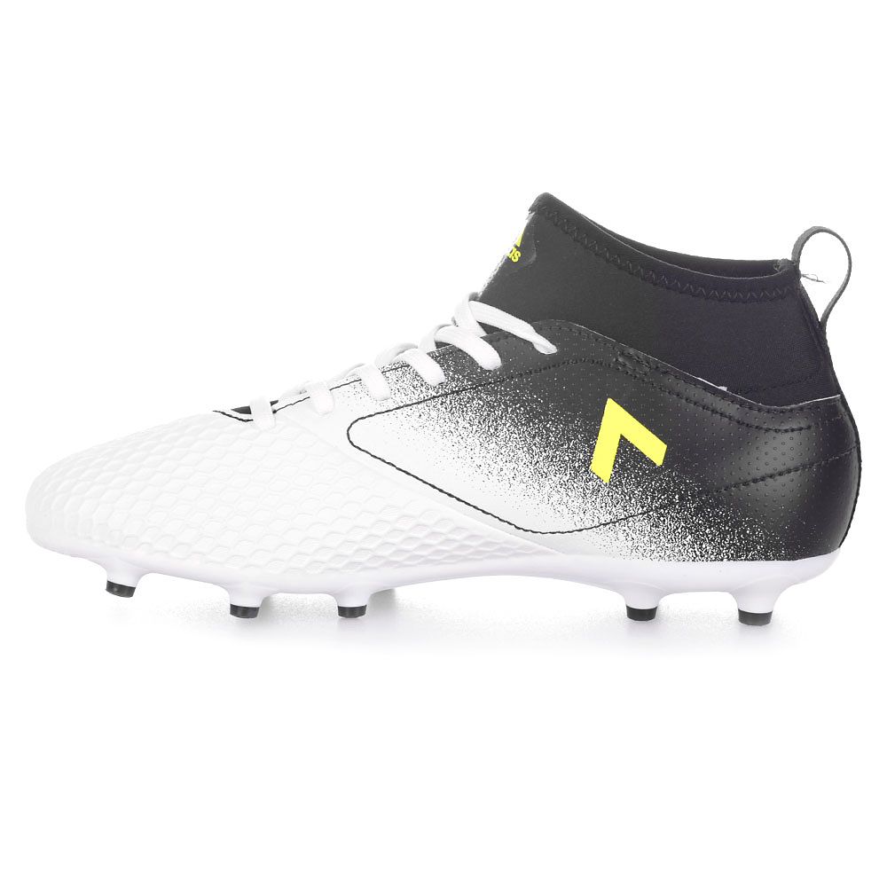 Botas de Fútbol ACE 17.3 Primemesh FG Junior Blanco Negro - Fútbol Factory