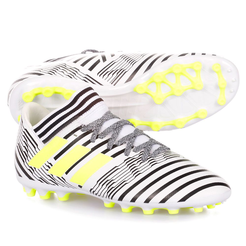Botas de Fútbol Nemeziz 17.3 AG Junior Blanco Negro - Fútbol Factory
