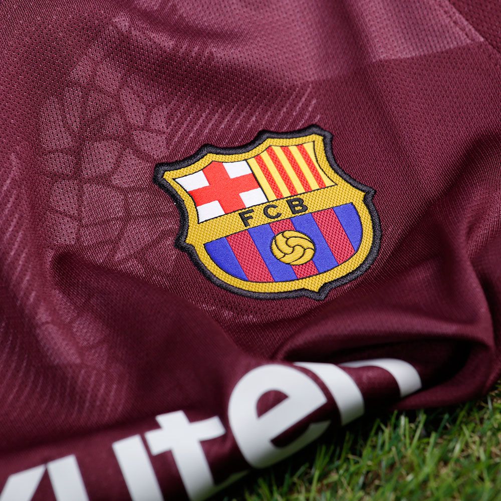 Camiseta 3ª FC Barcelona 2017/2018 Mujer Granate - Fútbol Factory
