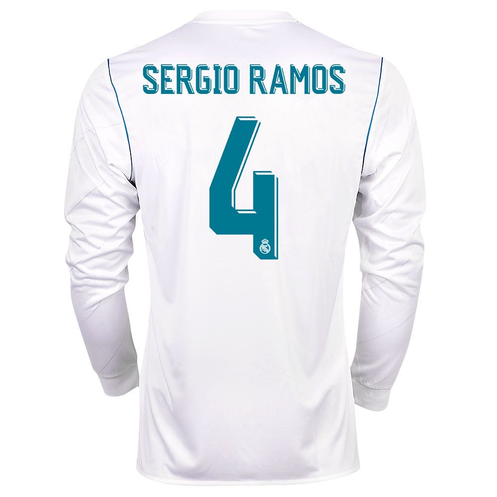 Camiseta 1ª Real Madrid 2017/2018 Sergio Ramos Manga Larga - Fútbol Factory