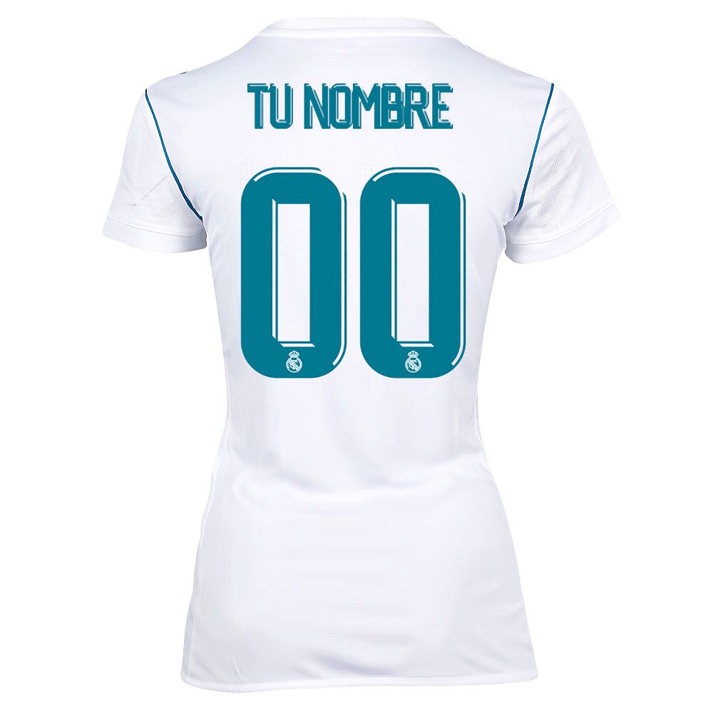 Camiseta 1ª Real Madrid 2017/2018 Personalizado Mujer - Fútbol Factory