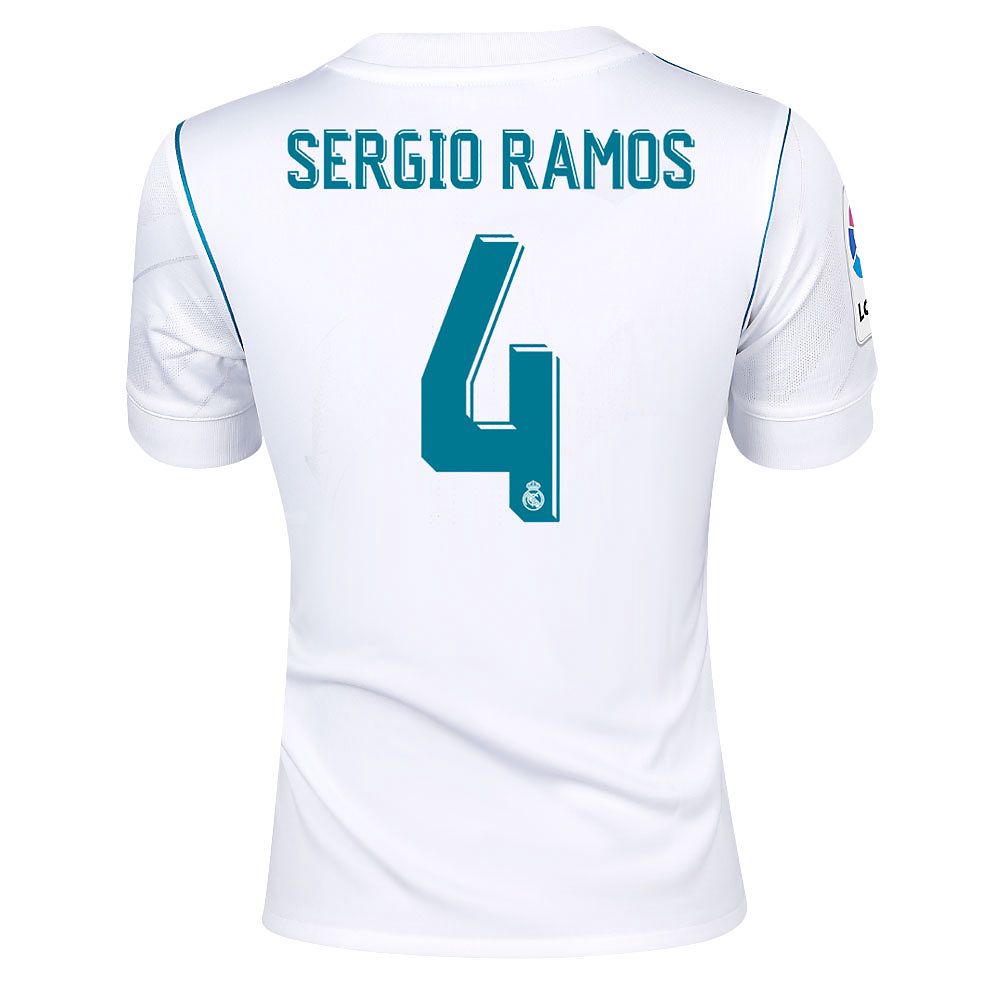 Camiseta 1ª Real Madrid 2017/2018 LaLiga Sergio Ramos Junior - Fútbol Factory