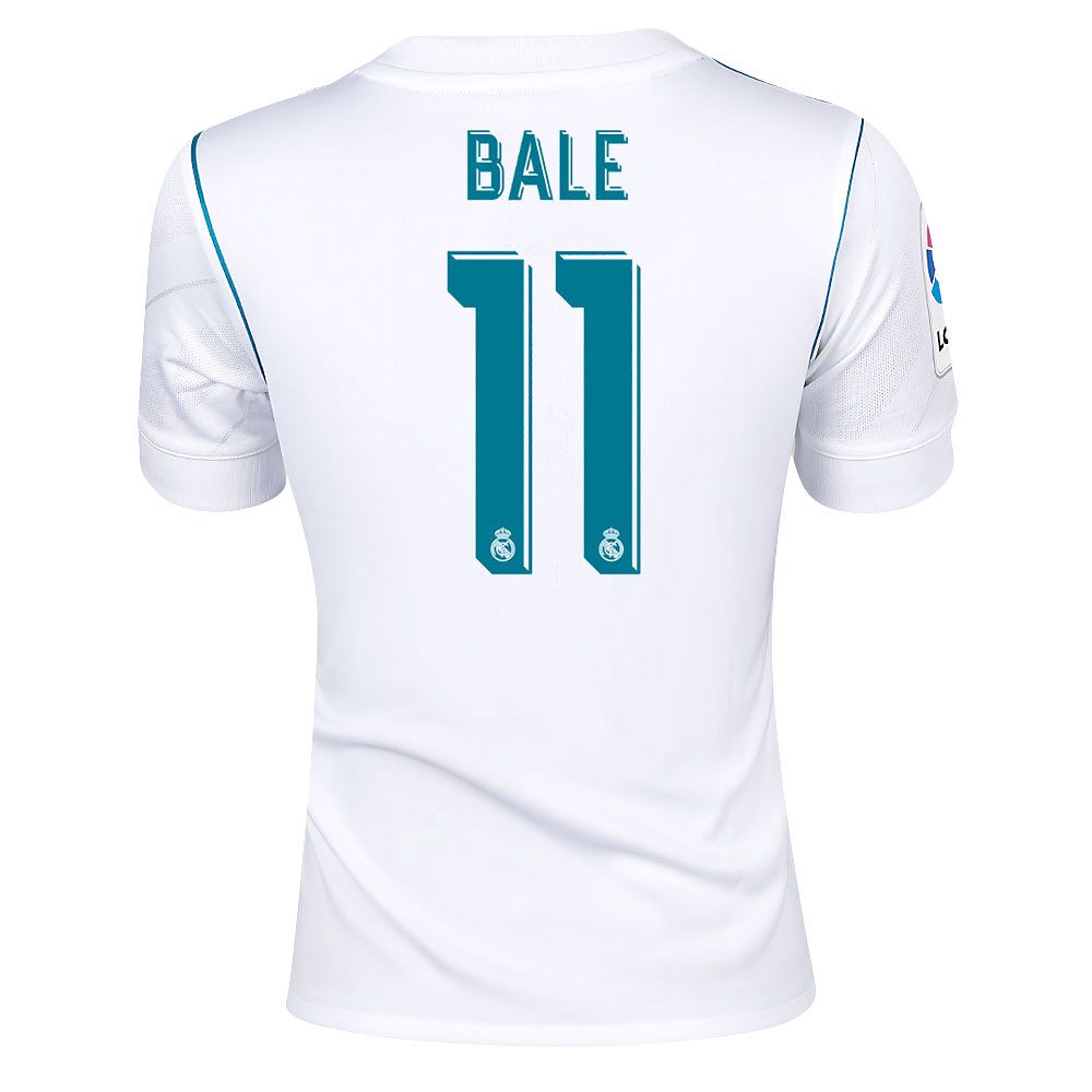 Camiseta 1ª Real Madrid 2017/2018 LaLiga Bale Junior - Fútbol Factory
