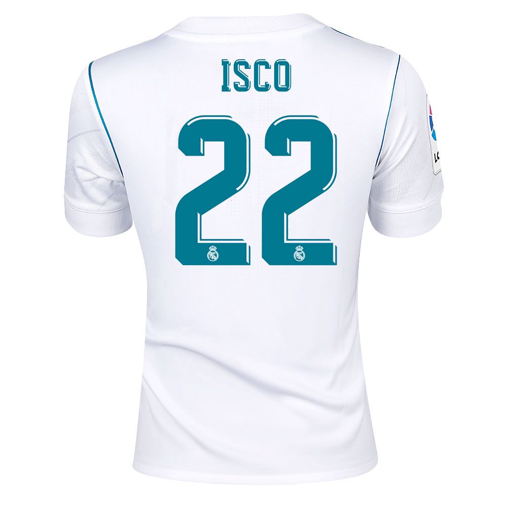 Camiseta 1ª Real Madrid 2017/2018 LaLiga Isco Junior - Fútbol Factory